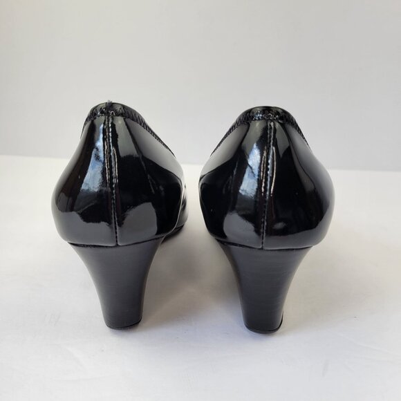 Cole Haan Emory Luxe Wedge Pumps Black Patent Size 7B - Picture 4 of 11